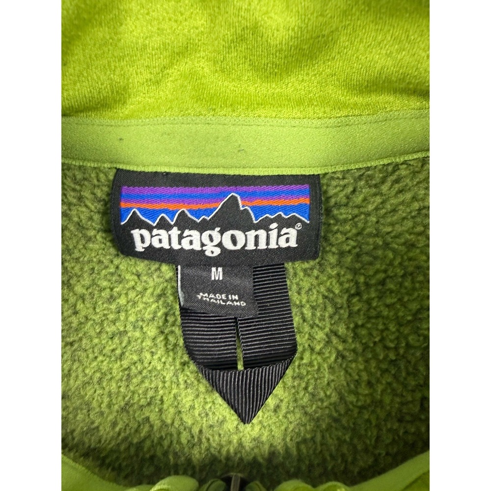 Patagonia Better Sweater Jacket Men Medium Green 1/4 Zip Pullover Fleece Hiking - Picture 6 of 8
